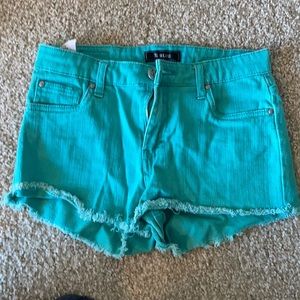 Teal STS blue jean shorts